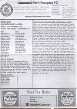 Loxwood Park Rangers v Ashampstead 27/09/87 John Lusted Trophy 1st Round