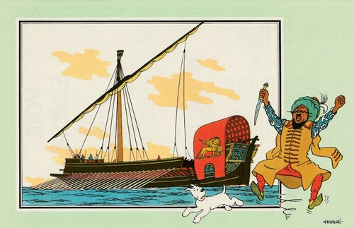 Chromo tintin hergé marine - chromo, tintin/hergé/marine