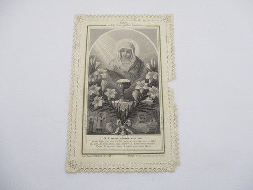 Ancienne image pieuse canivet - ancienne,