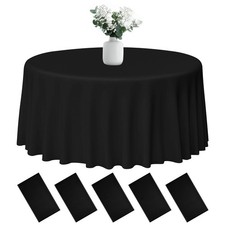 5Pcs Nappes Rondes en