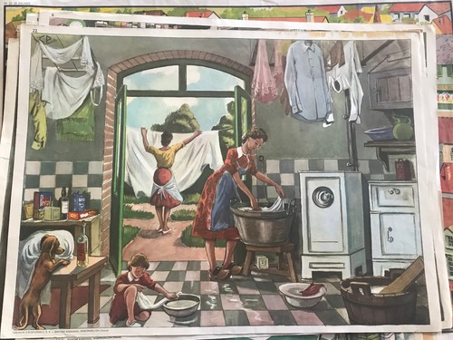 Ancienne affiche scolaire - scolaire, an