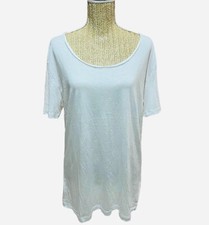 T-shirt blanc uni femme taille