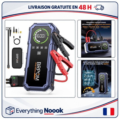 Brpom booster batterie voiture - batterie,