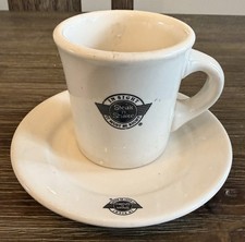 Vintage Steak N Shake Restaurant Ware Buffalo China Mug & Saucer L@@K