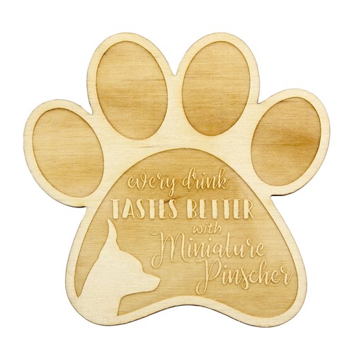 Pinscher nain sous - -verre, en