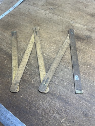 Mètre bois outil ancien - mètre,