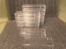 3815M Pack 10 Crystal Clear Plastic Storage Boxes Small 4.75 x 1.5 x 7/8 w/Lids