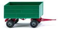 WIKING, Remorque agricole 2 Essieux verte, échelle 1/87, WIK038837