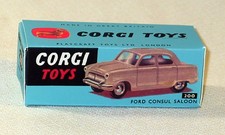 CORGI TOYS FORD CONSUL SALON  BOITE REPRO COPIE VIDE