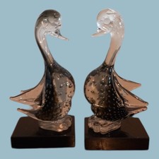 Paire de Canard en Verre 