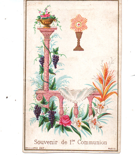 Image pieuse 1889 souvenir - 1889,