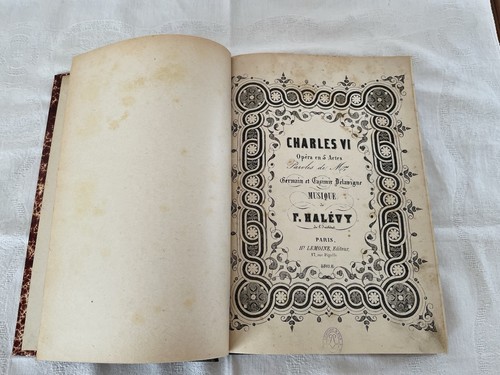 Ancien livre partition - ancien, de