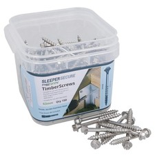 Vis à bois en bois 63 mm pour traverses de chemin de fer tête hexagonale en...