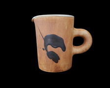 Petit pichet / cruche / broc / pot à crème & lait vintage poterie de la Colombe