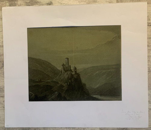 Dessin ancien auvergne vue - dessin,