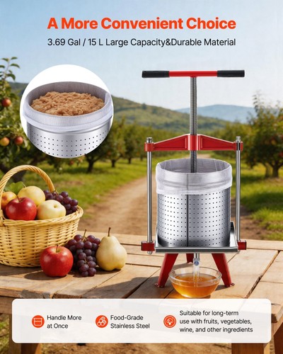 Fruit wine press 96gal 15l - fruit, 3.96gal/15l
