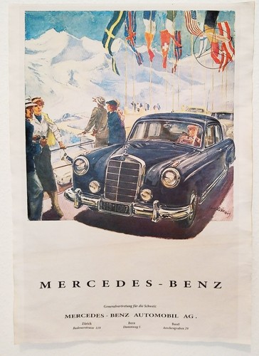 Poster vintage mercedes - poster,