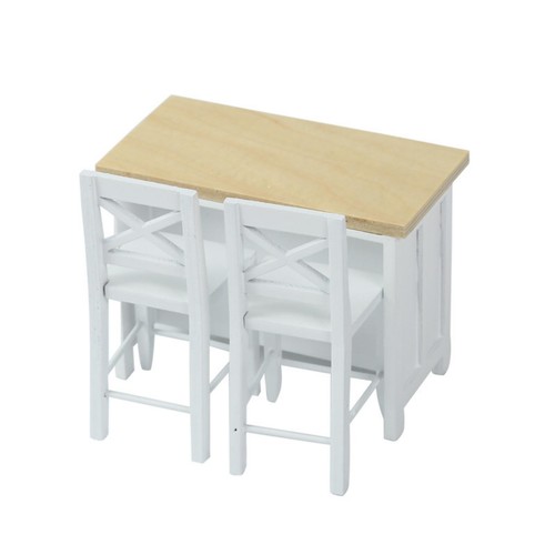 Table chaises miniatures - table, et