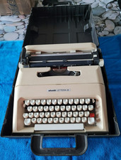 VINTAGE MACHINE A ECRIRE PORTABLE OLIVETTI LETTERA 35 FONCTIONNELLE