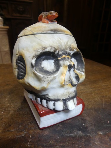 Pot tabac en porcelaine - pot,