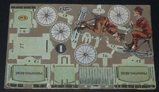 RARE CHROMO DECOUPIS PHOSPHO-BEBE 1910 TRI-PORTEUR A MONTER