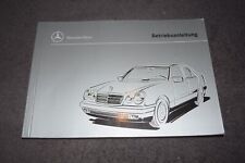 Operating Instructions Manual Mercedes E-Class W210 Mint/Unused