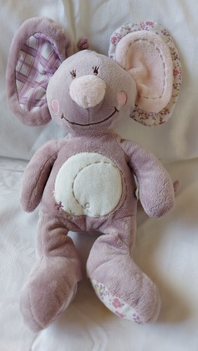 Doudou peluche souris beige - doudou,
