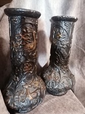 Paire Vases Art Nouveau Décor