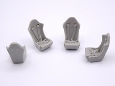 ALEZAN MODELS . ACCESSOIRES 1/43 . SET DE 4 SIEGES BAQUET COMPETITION .