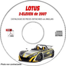 2-ELEVEN 07 - Catalogue Pieces CDROM LOTUS Anglais Expédition - --, Support - C