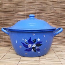 Soupière en tôle émaillée