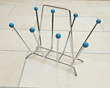 PORTE MAGAZINES STYLE CHARLES ET RAY EAMES - ATOMIC - CHROME - BOIS - SPOUTNIK -