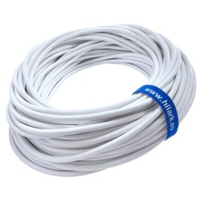 Hilark câble PVC H03VV-F 4x0,75 mm² (4g0,75)- câble blanc jusqu'à 100m