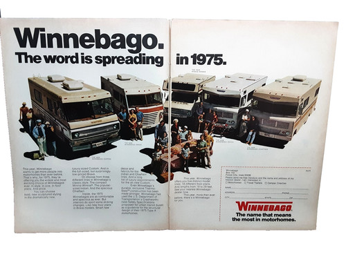 1974 1975 winnebago print - winnebago,