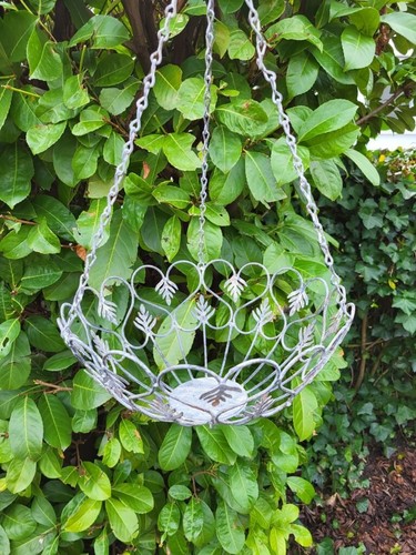 Panier suspendu shabby chic