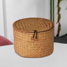 Panier de rangement en jonc de