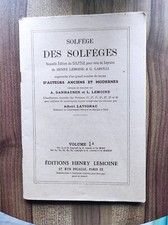 Livre ancien 'Solfège des