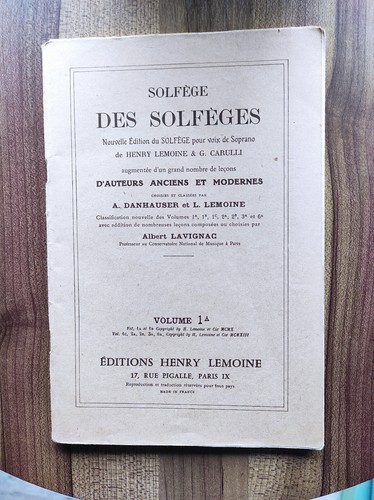 Livre ancien solfège des - livre, 'solfège