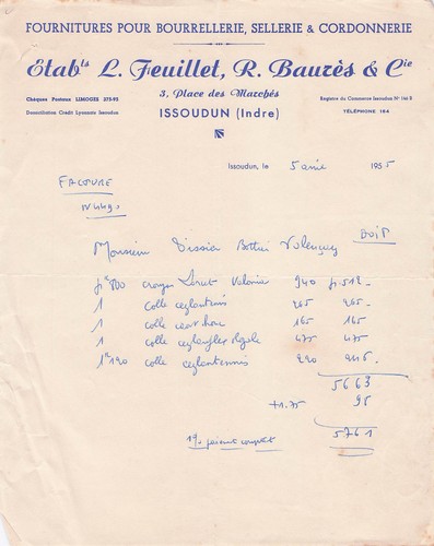 Issoudun sellier feuillet - 36,