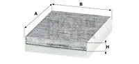 Filtre habitacle sous la - filtre,