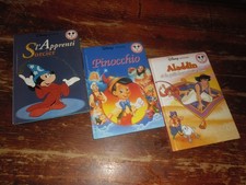 A VOIR ! LOT 3 ANCIENS LIVRES ENFANT " DISNEY " 2001/02