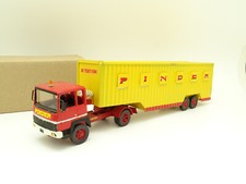 Mini circus handmade 1/50 Renault R370 semi trailer Cirque Pinder