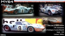 FORD GT40 MkI - #9 LeMans Winner - 1968 - GULF - MY64 1:64
