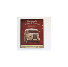 Plaque métal vintage