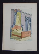 LA TENTURE FRANCAISE 1905 - Lit et portière Louis XVI - décoration tapisserie 66