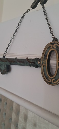 Porte clef métal - clef, suspendre