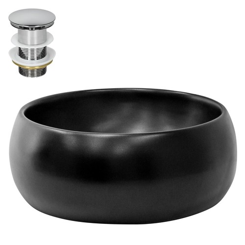 Lavabo céramique noir - , avec