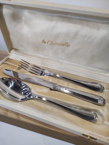 Christofle coffret 3 pieces - -,