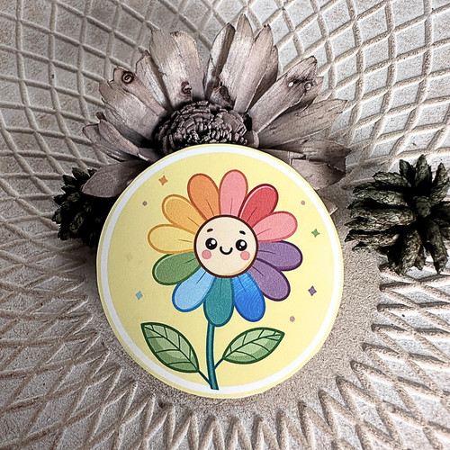 Stickers couleur fleur - -,