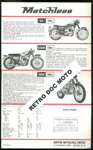 Prospectus motos matchless - prospectus,